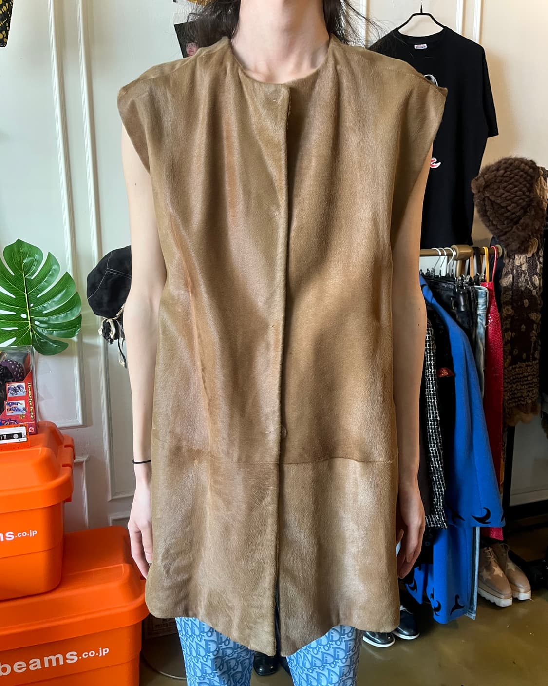 MARNI Archive Pony Hair Leather Fur Vest 상품이미지2