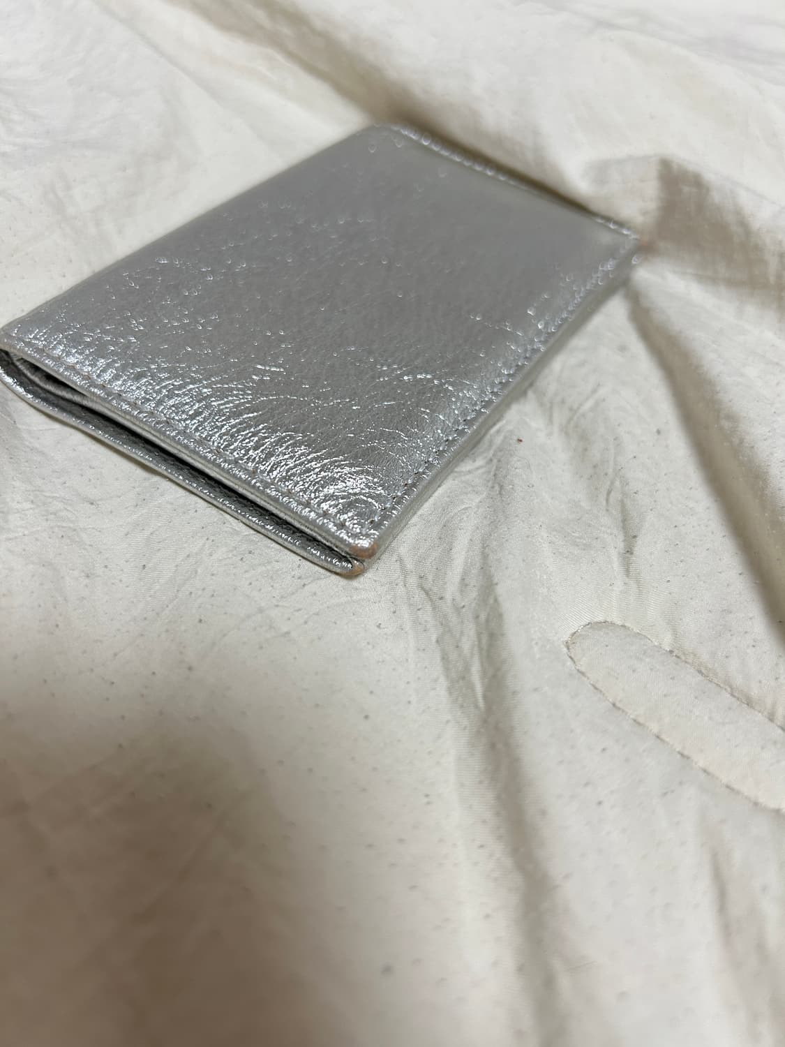 꼼데가르송 지갑 실버 상품이미지5