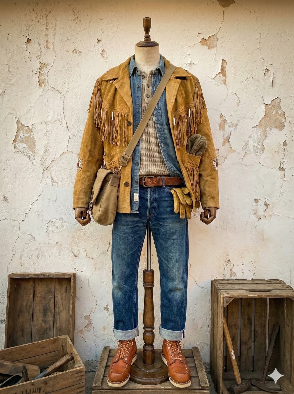 리얼 웨스턴 클래식(Classyak) 스웨이드 프린지 자켓 상품이미지2