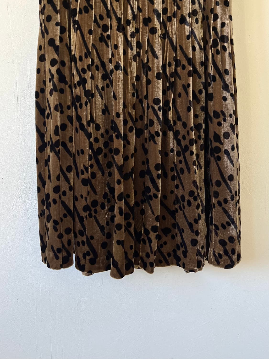 et vous 도트 벨벳 스커트 상품이미지2