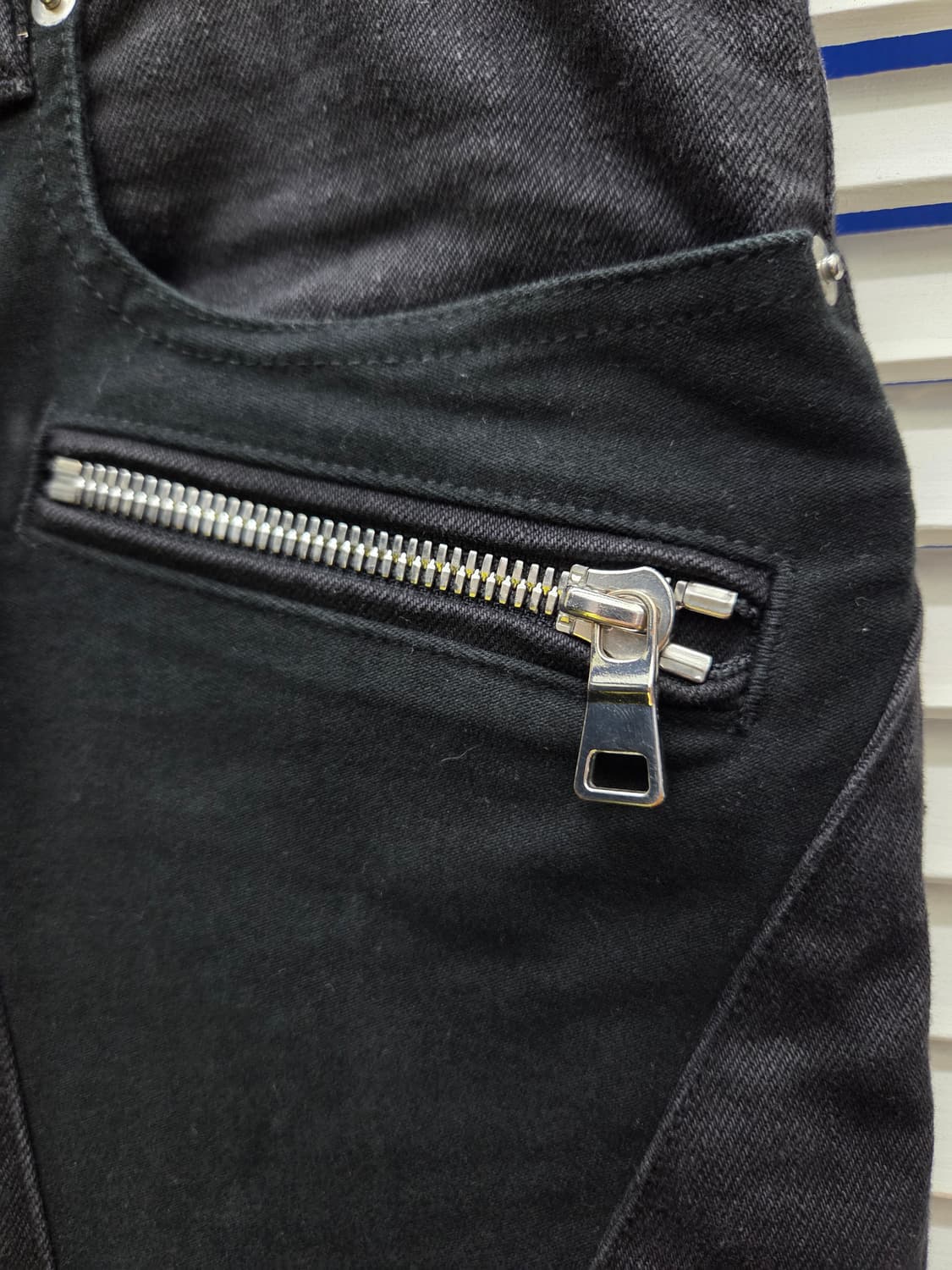 발망 바이커 블랙 데님 상품이미지2