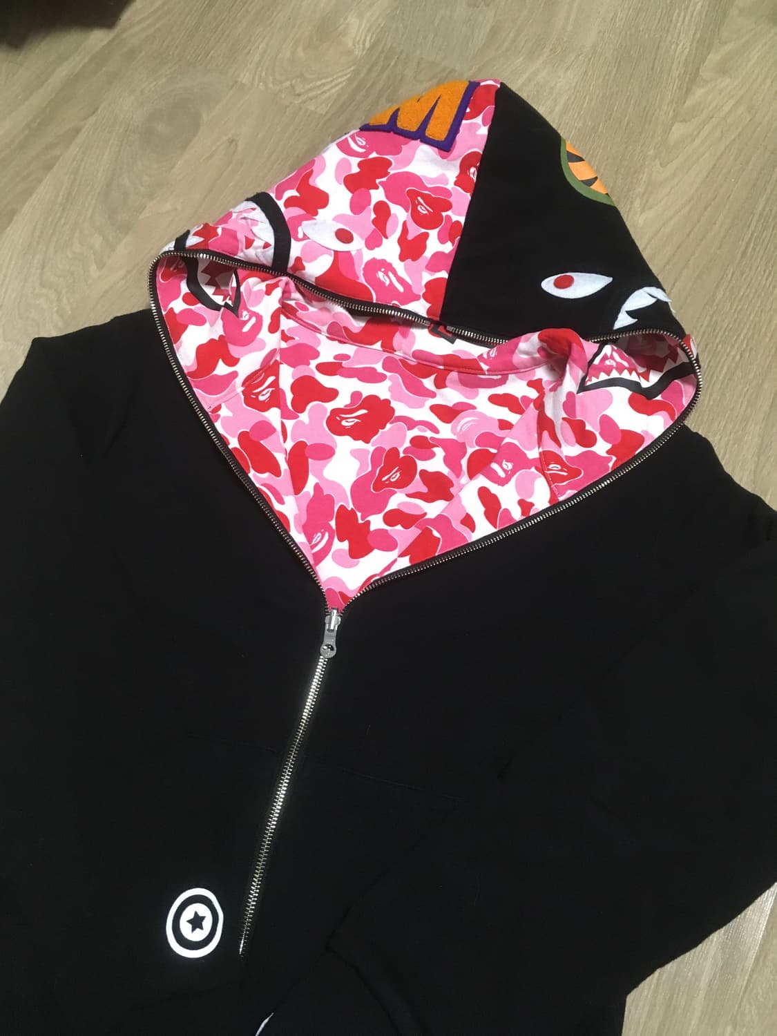 베이프 ABC카모 리버시블 후드집업 상품이미지2