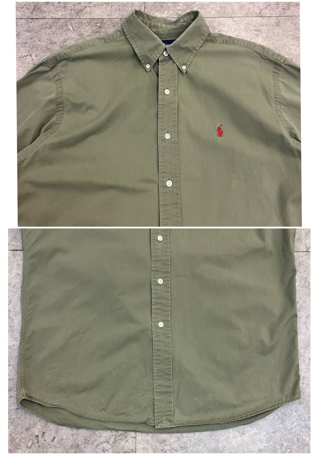 폴로 랄프로렌 셔츠 카키 M #csz4168 상품이미지5