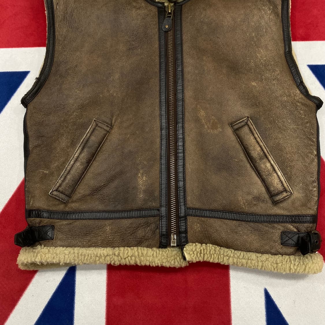 B-3 무스탕 베스트 L  상품이미지3