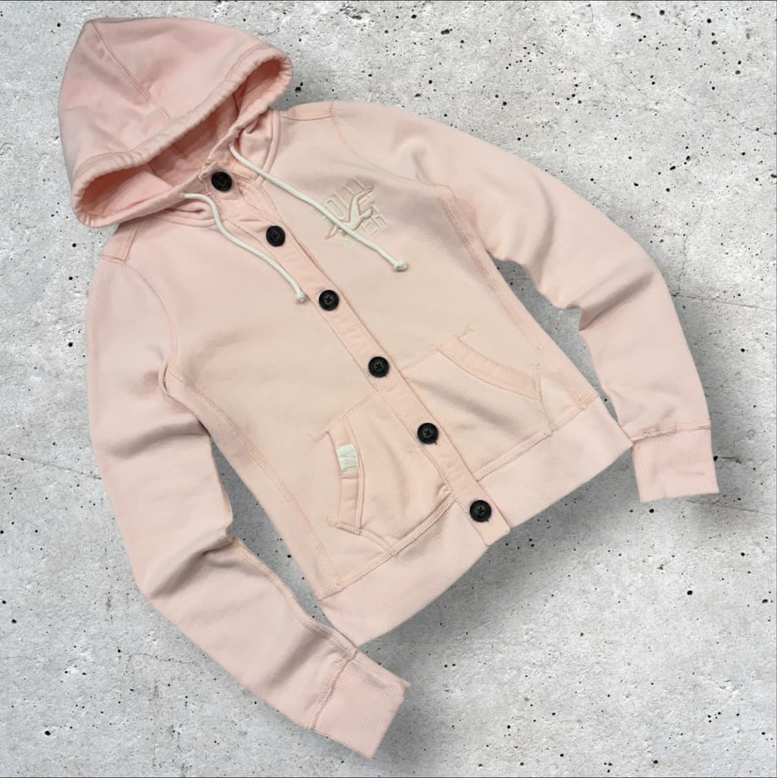 [S] 홀리스터 딸기우유 핑크 후드 가디건 B740 상품이미지1