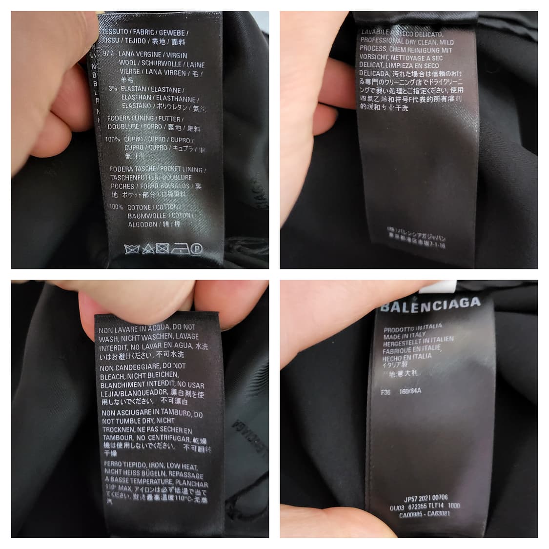 (36) 21FW BALENCIAGA 발렌시아가 테일러드 셔츠자켓 상품이미지10