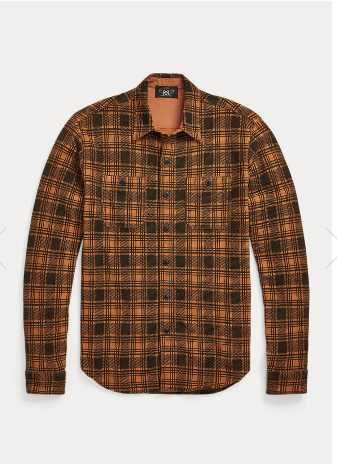 RRL 더블알엘 져지 워크셔츠 골드 블랙 S 상품이미지3