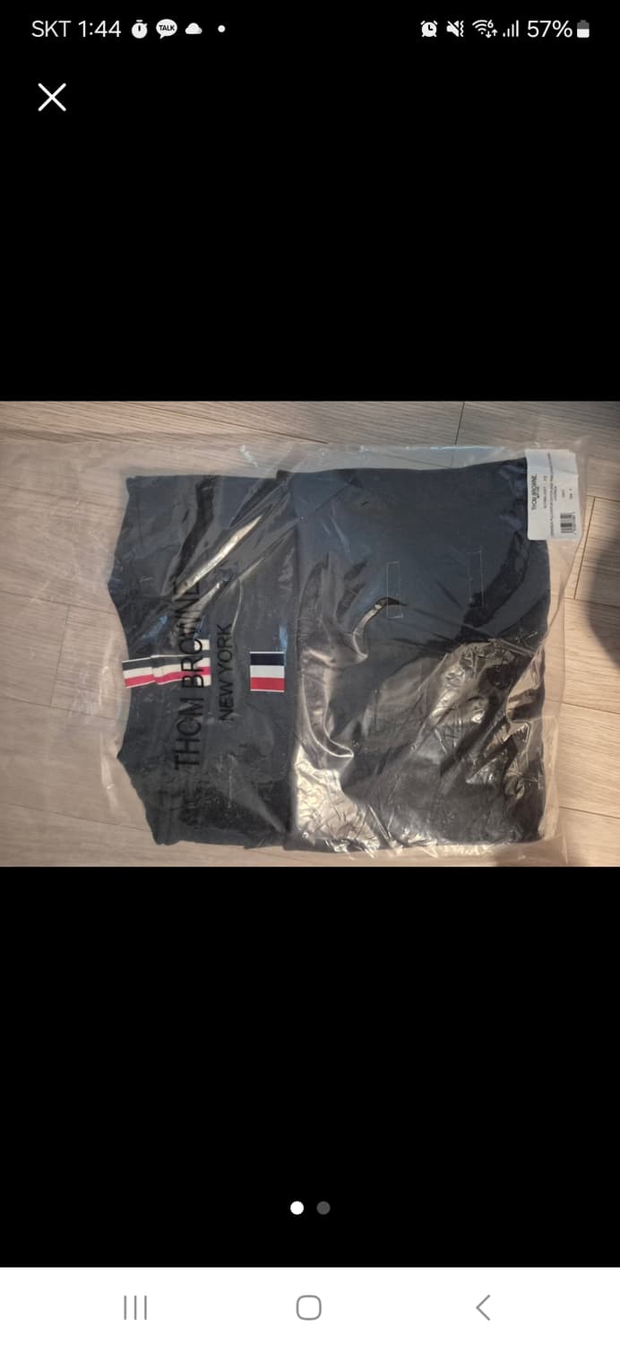 백삼선맨투맨 네이비4 상품이미지1