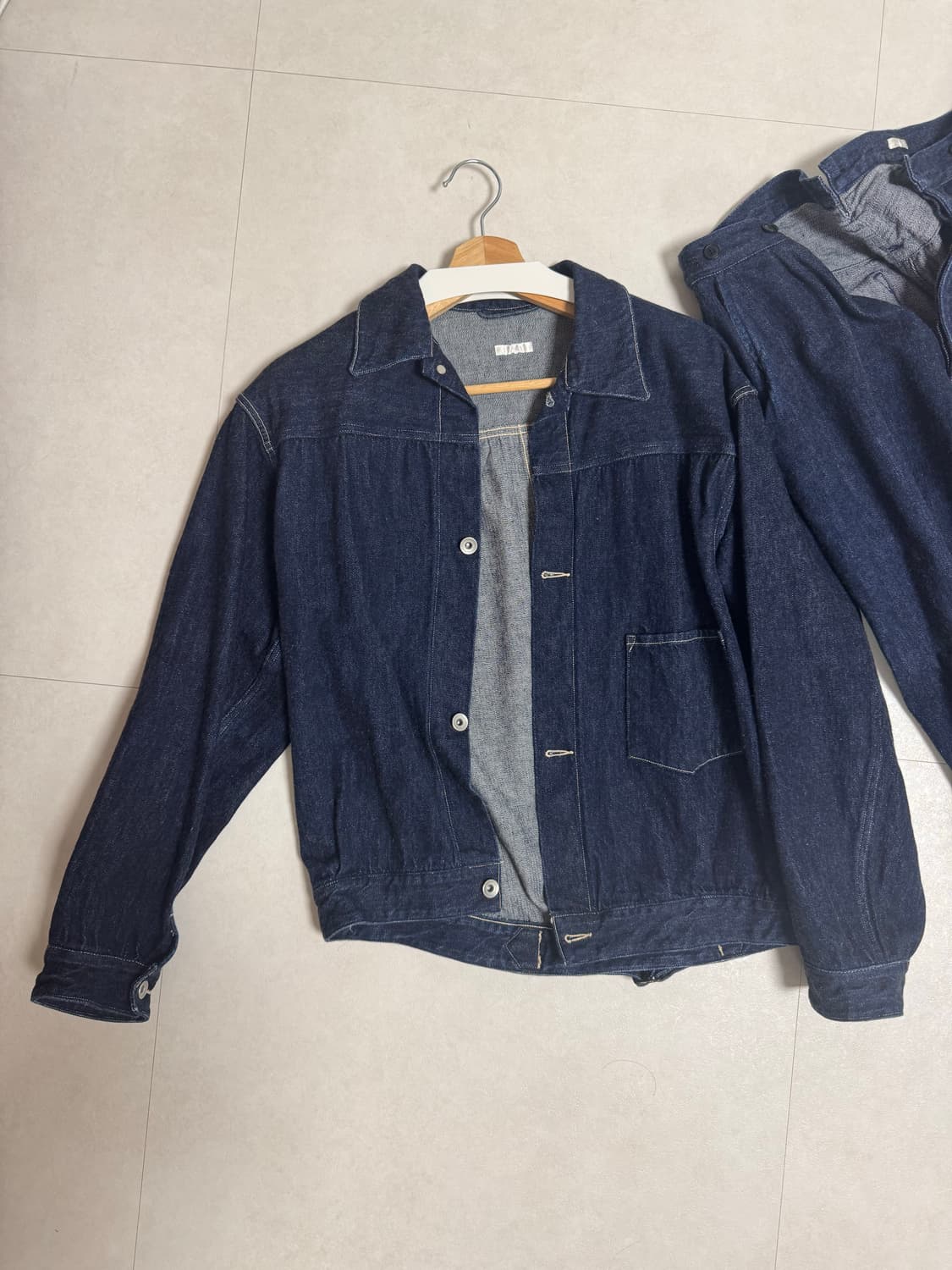 코모리 데님 셋업 상품이미지1