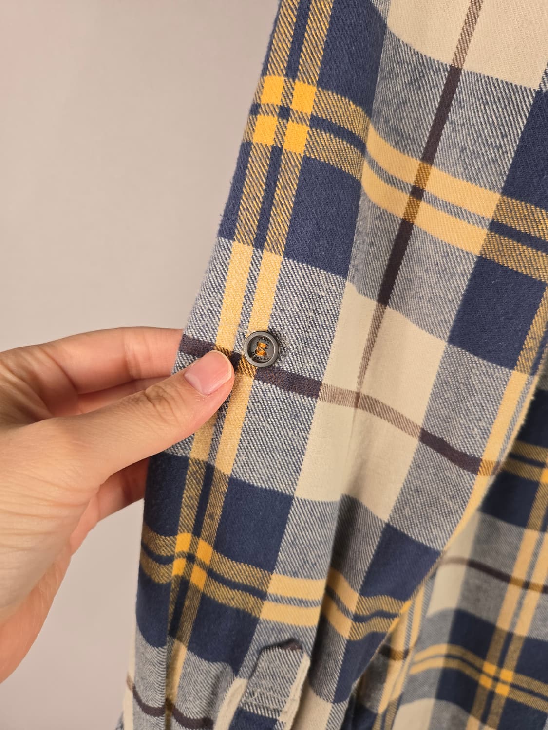 [무료배송]써스데이아일랜드 S 여성 플란넬 롱 체크 셔츠 원피스 상품이미지8