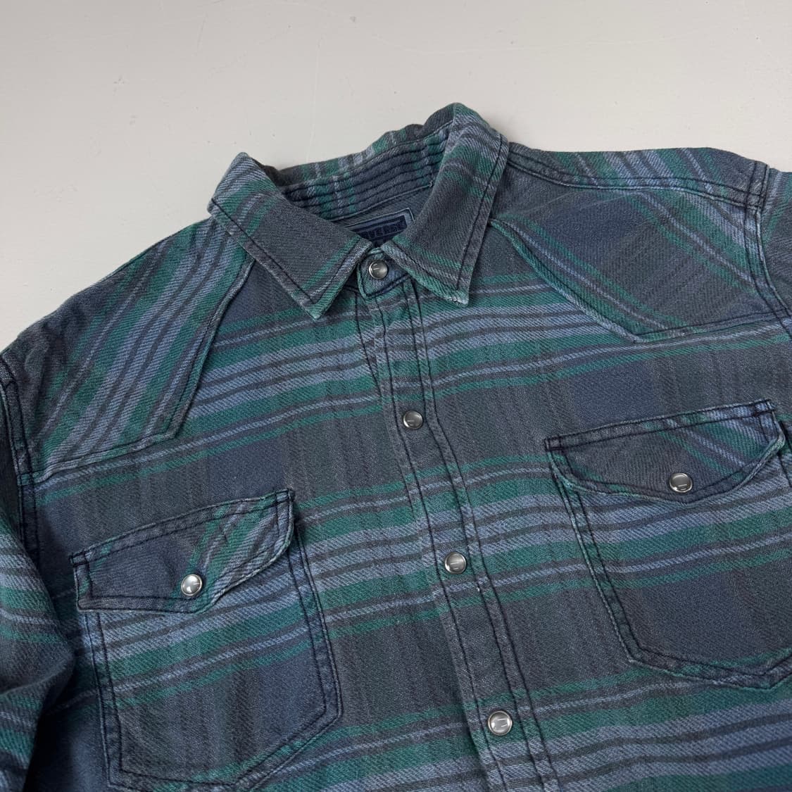 컨버스 투포켓 빈티지 체크셔츠 상품이미지3