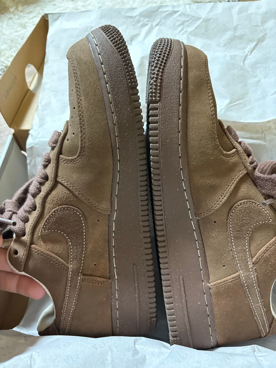 [W275] 1회착 나이키 카카오포스 에어포스 우먼스 카카오 와우 상품이미지3