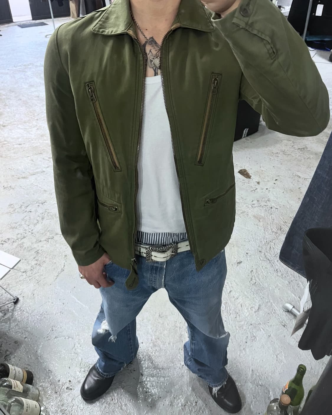 90s Hysteric Glamour multi zip jacket 상품이미지2