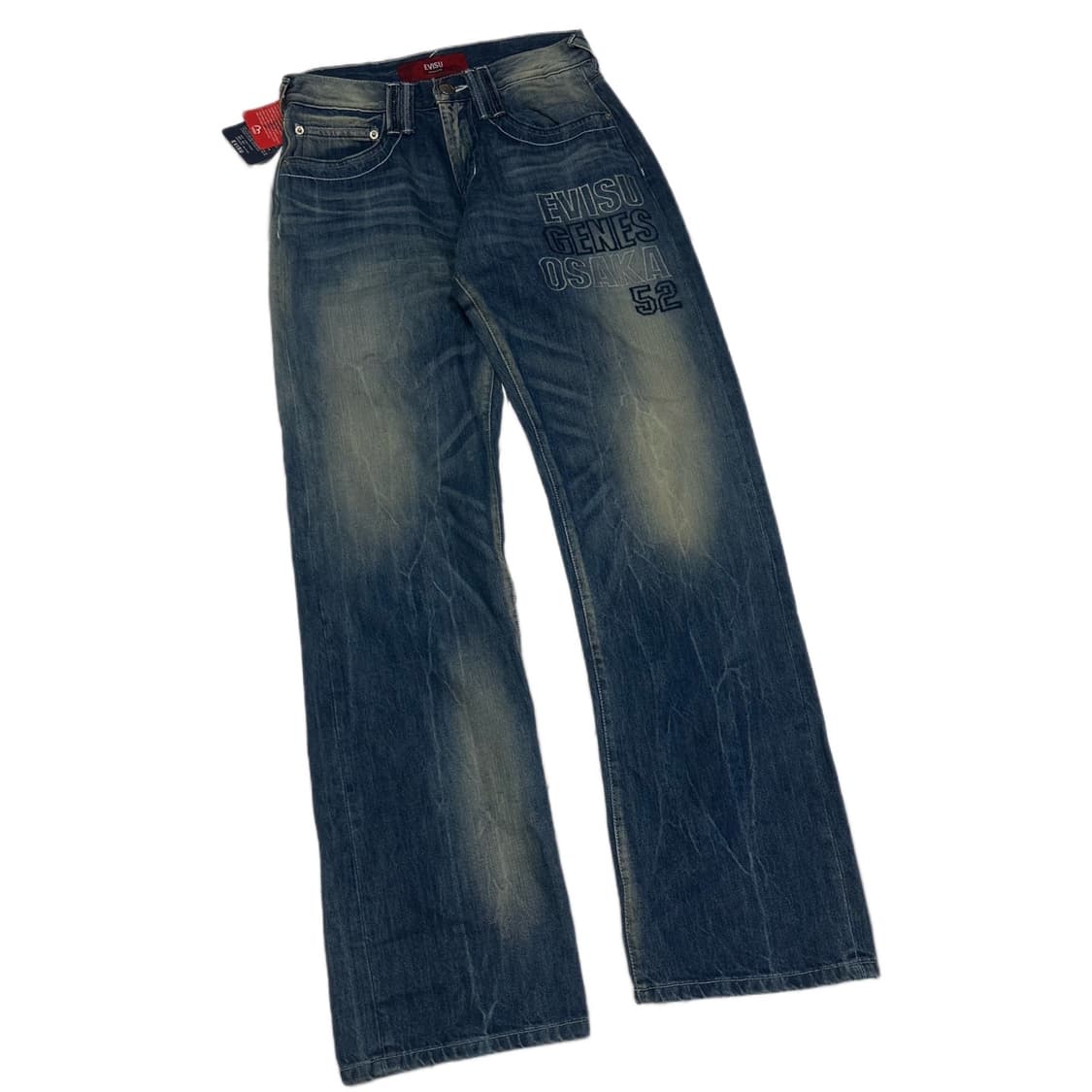 에비수 오사카 스펠아웃 백로고 워싱데님진 새상품 28 상품이미지1