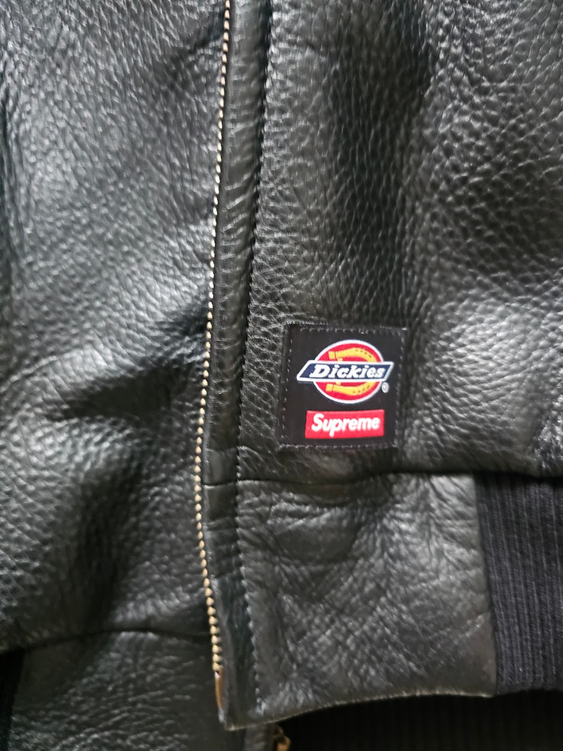 슈프림 디키즈 24FW 레더 워크 자켓 XL 상품이미지3