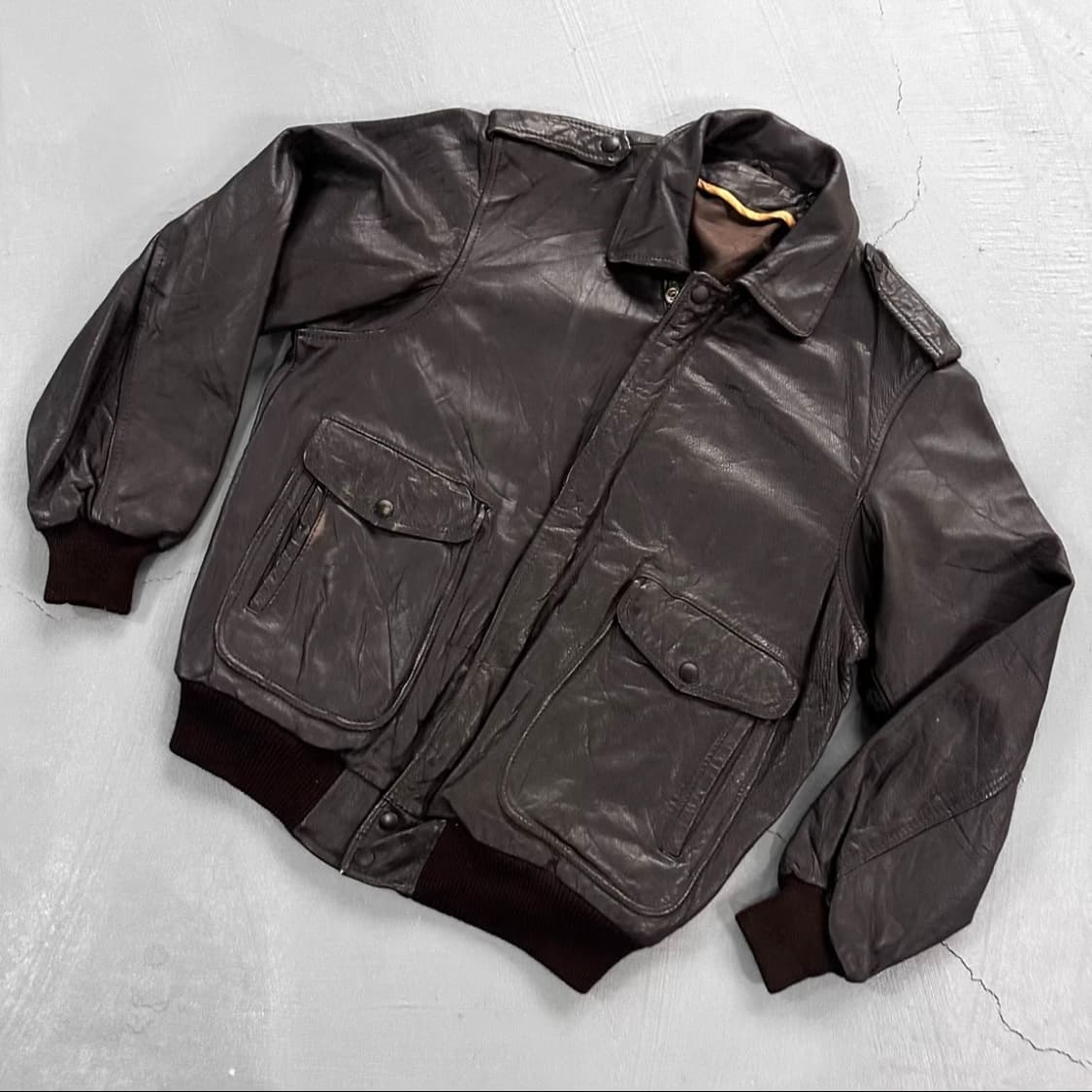 Vintage 일본 빈티지 G-1 타입 리얼 레더 플라이트 자켓 상품이미지1