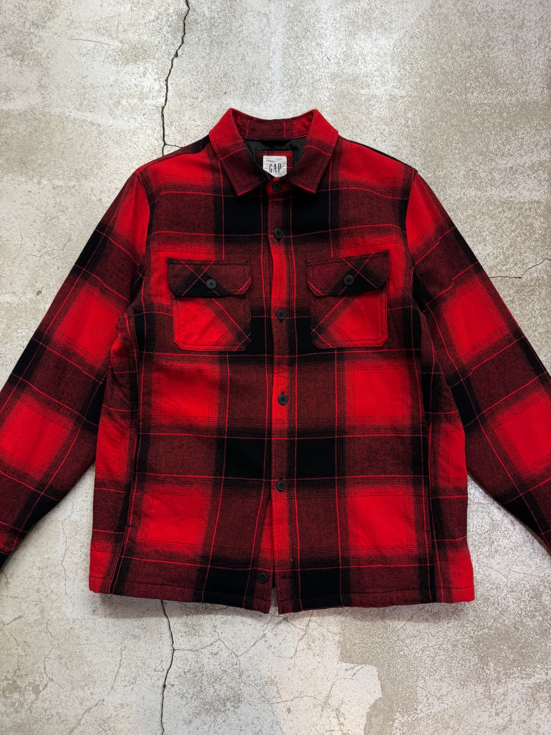 갭 누빔 라이닝 플란넬 셔츠자켓 상품이미지2