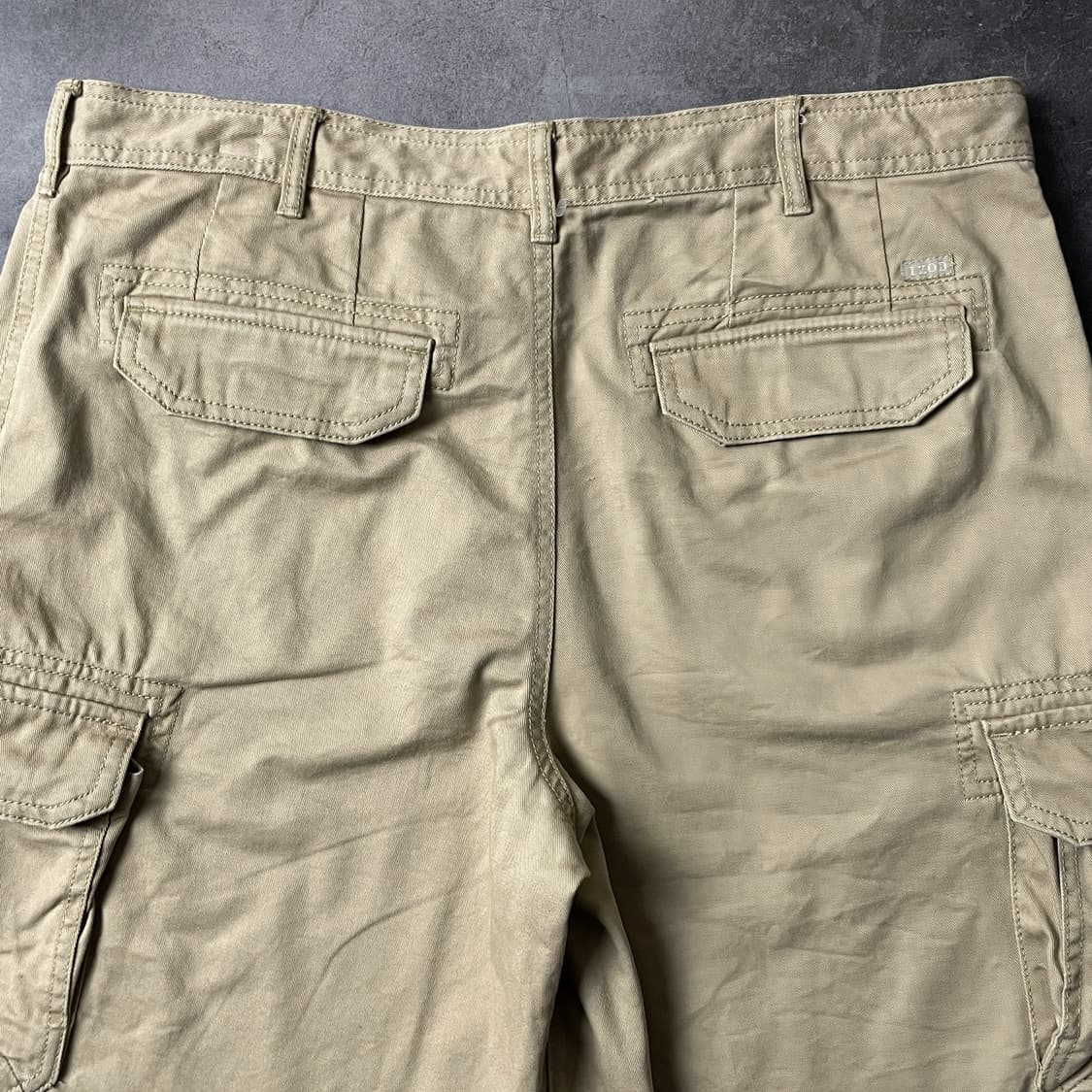 IZOD 아이자드 빈티지 베이지 코튼 카고 하프 팬츠 A00684 상품이미지6