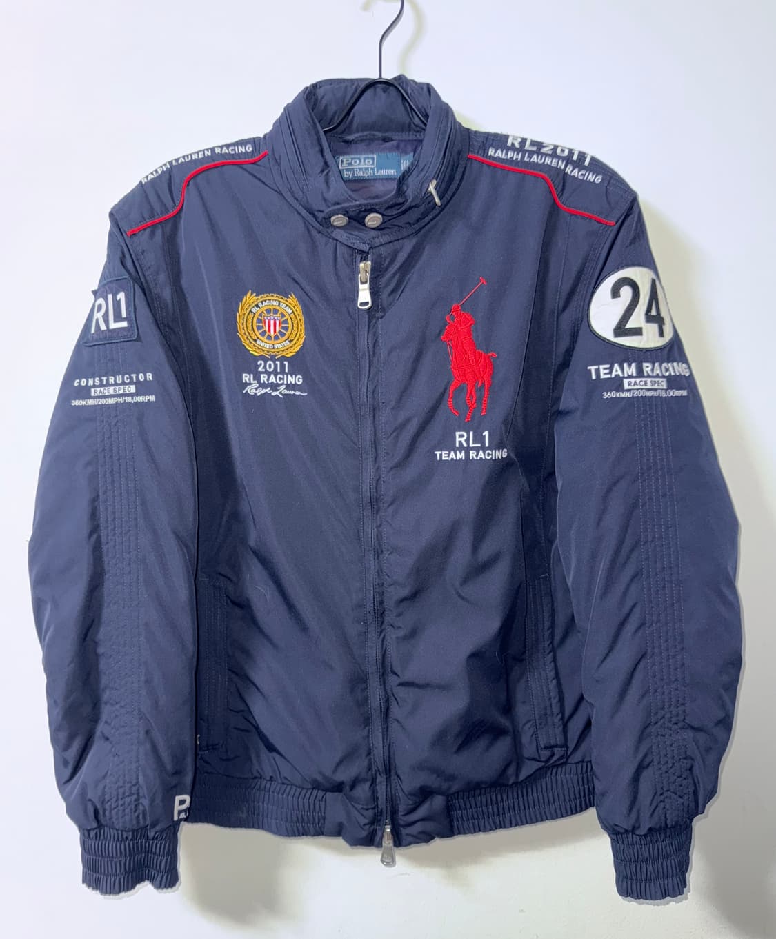 폴로 랄프로렌 RL 레이싱 자켓 네이비 상품이미지1