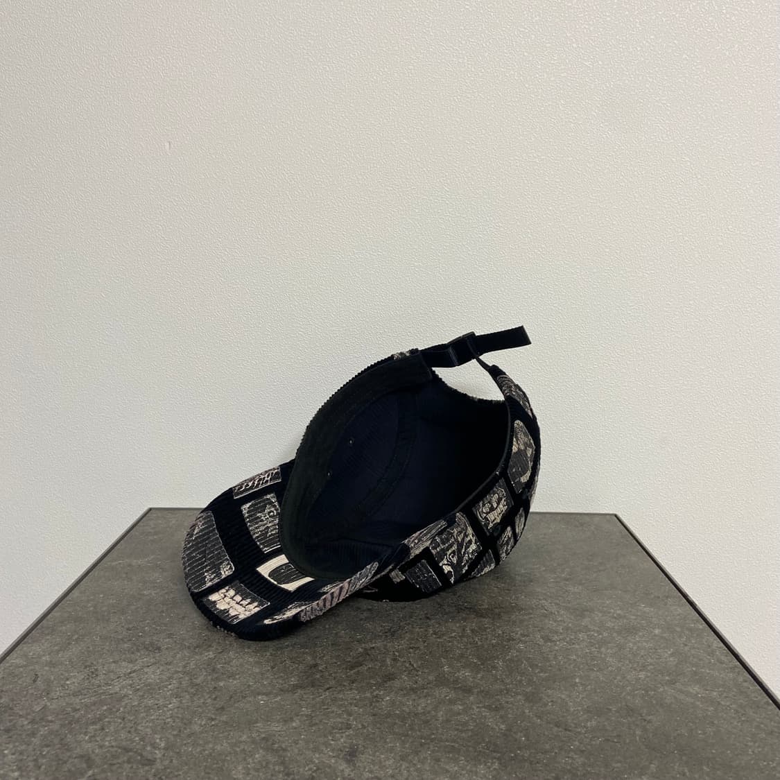 슈프림 캠프캡 모자 박스로고 위어도 데이브 코듀로이 블랙 상품이미지6