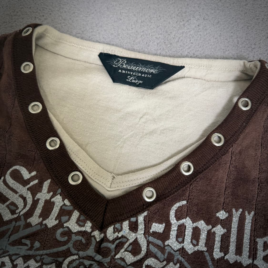 Y2k velvet long sleeve 상품이미지2