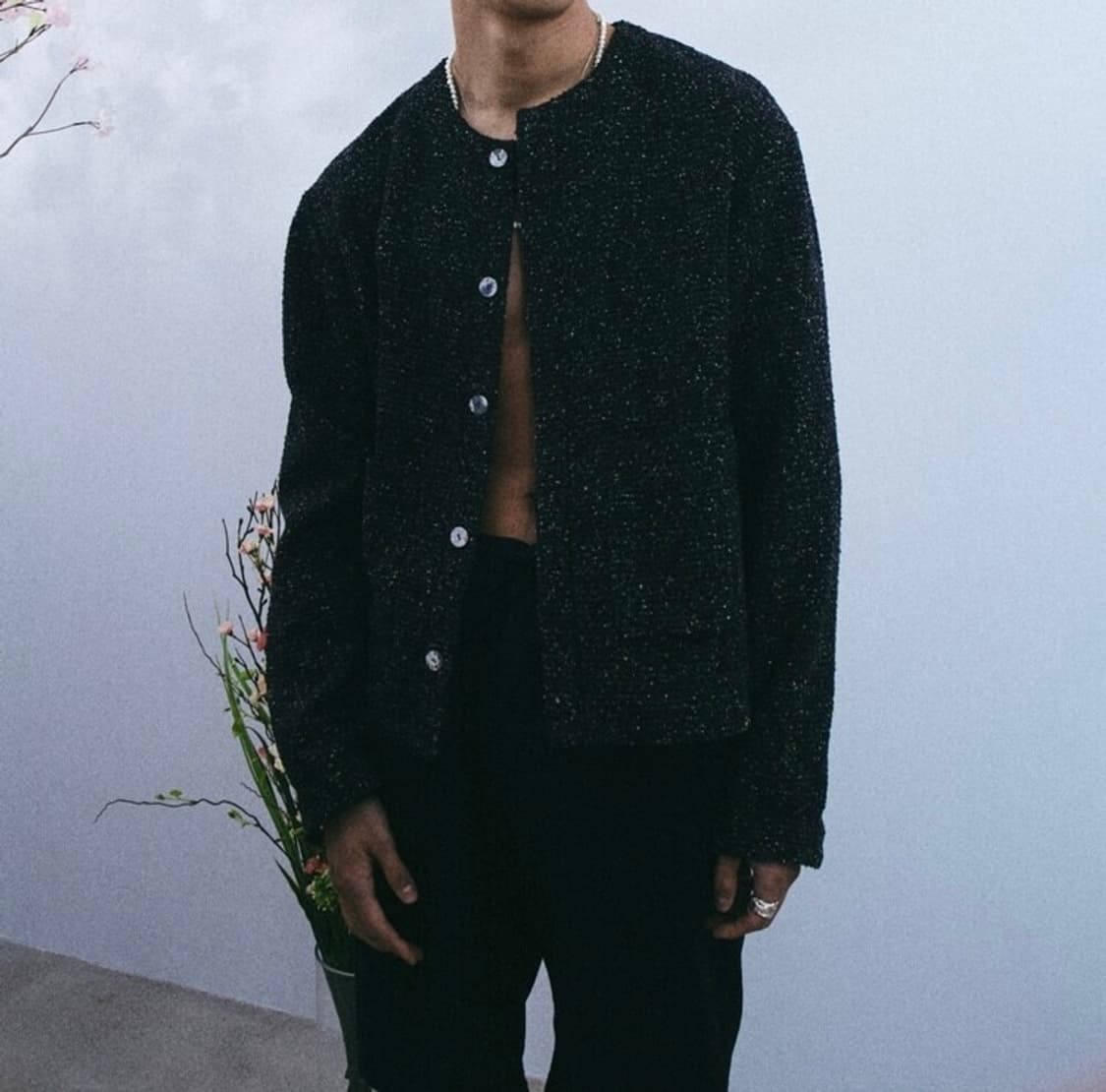 크러쉬어게인 멀티트위드 가디건 상품이미지3