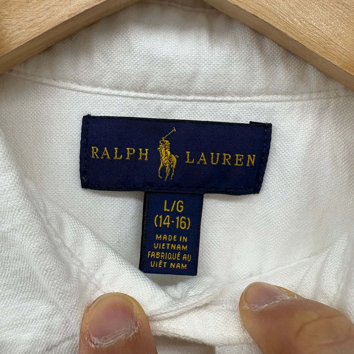 폴로 랄프로렌 옥스포드 셔츠 화이트 여성 L 상품이미지3