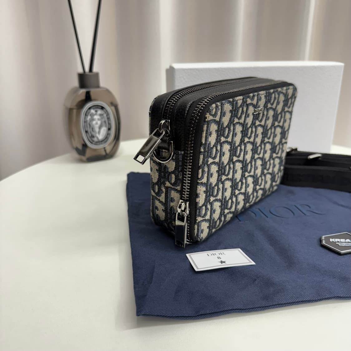 [1회 착용] 디올 오블리크 스트랩 파우치 메신저백 상품이미지3