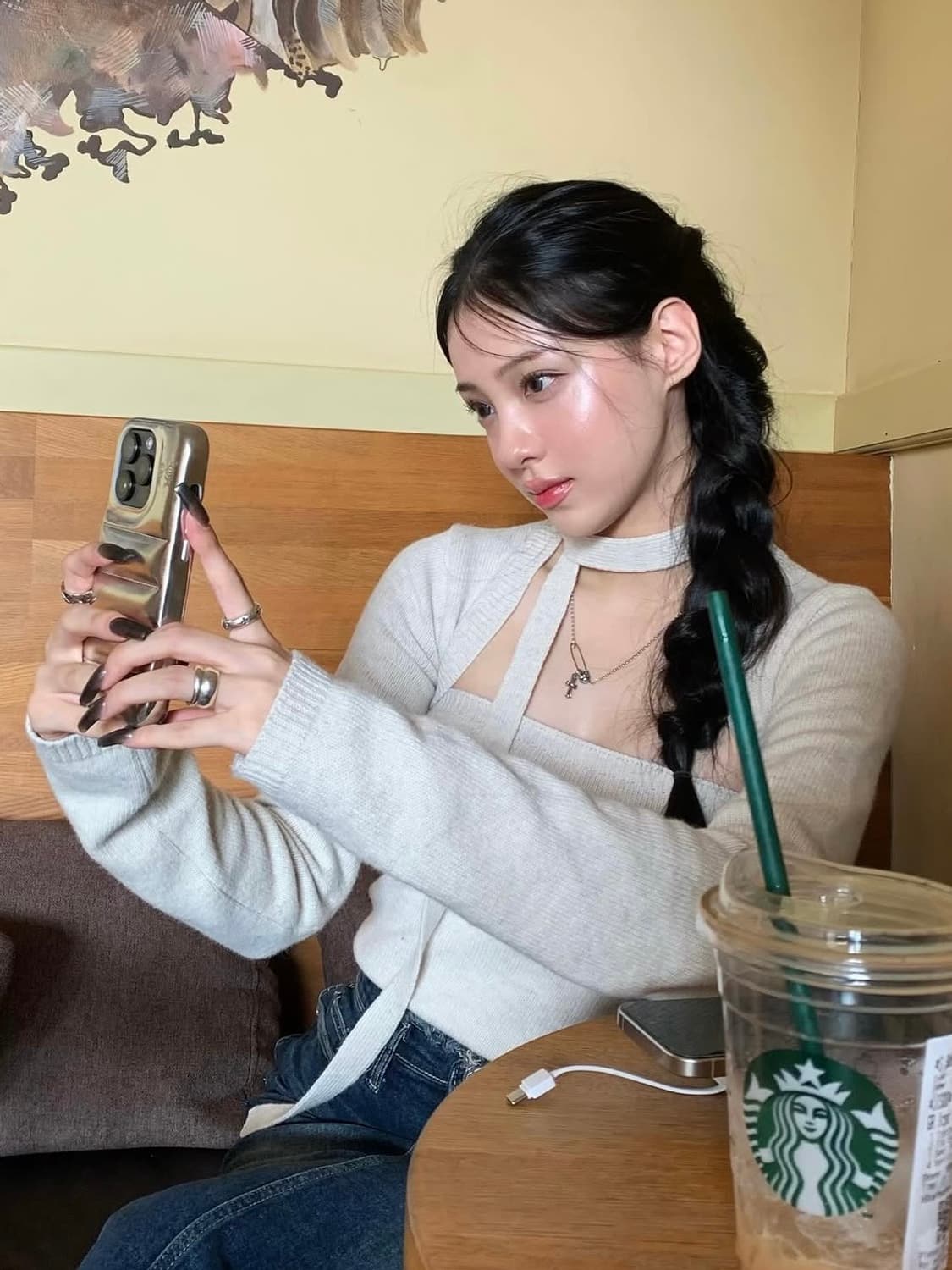 카키포인트 볼레로탑 베이지 상품이미지1