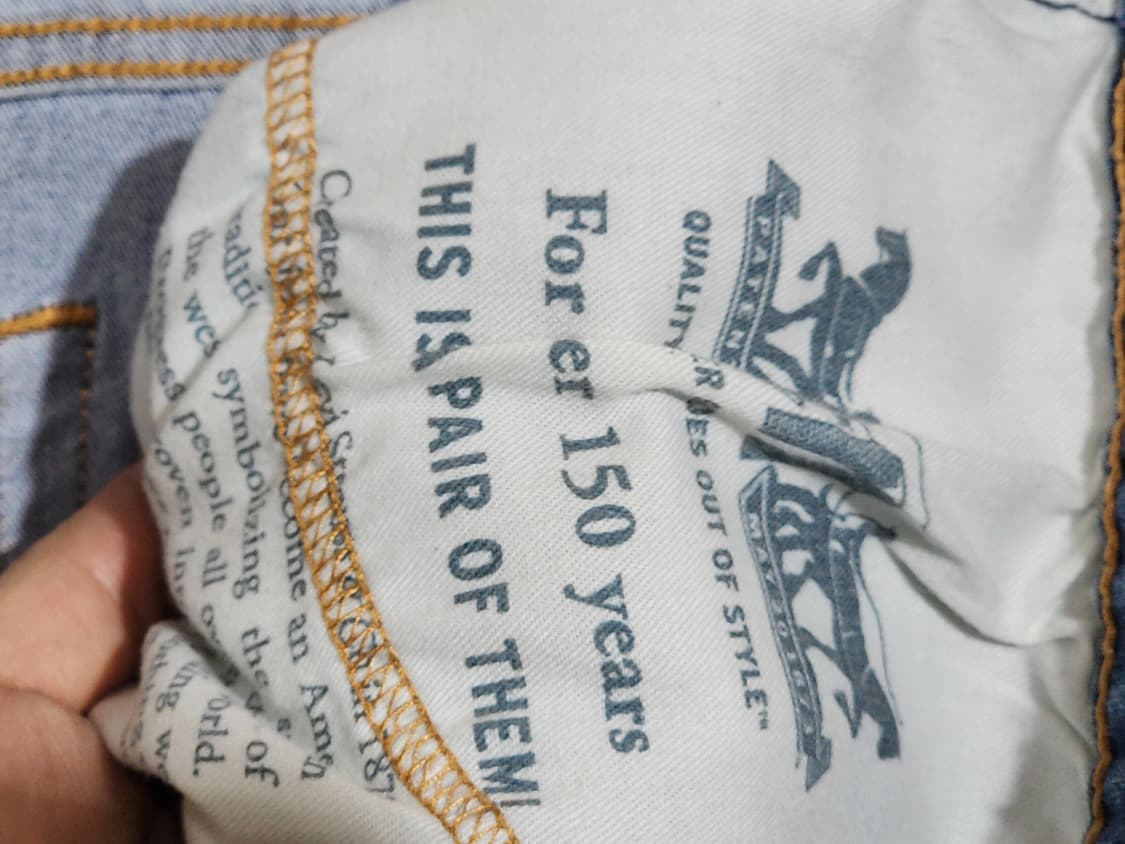 (34) 리바이스 505 청바지 연중청 데님팬츠 스판 150주년판  상품이미지3