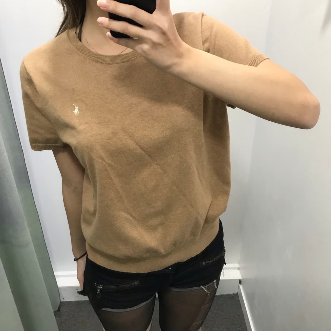 폴로 베이지 반팔니트 상품이미지2