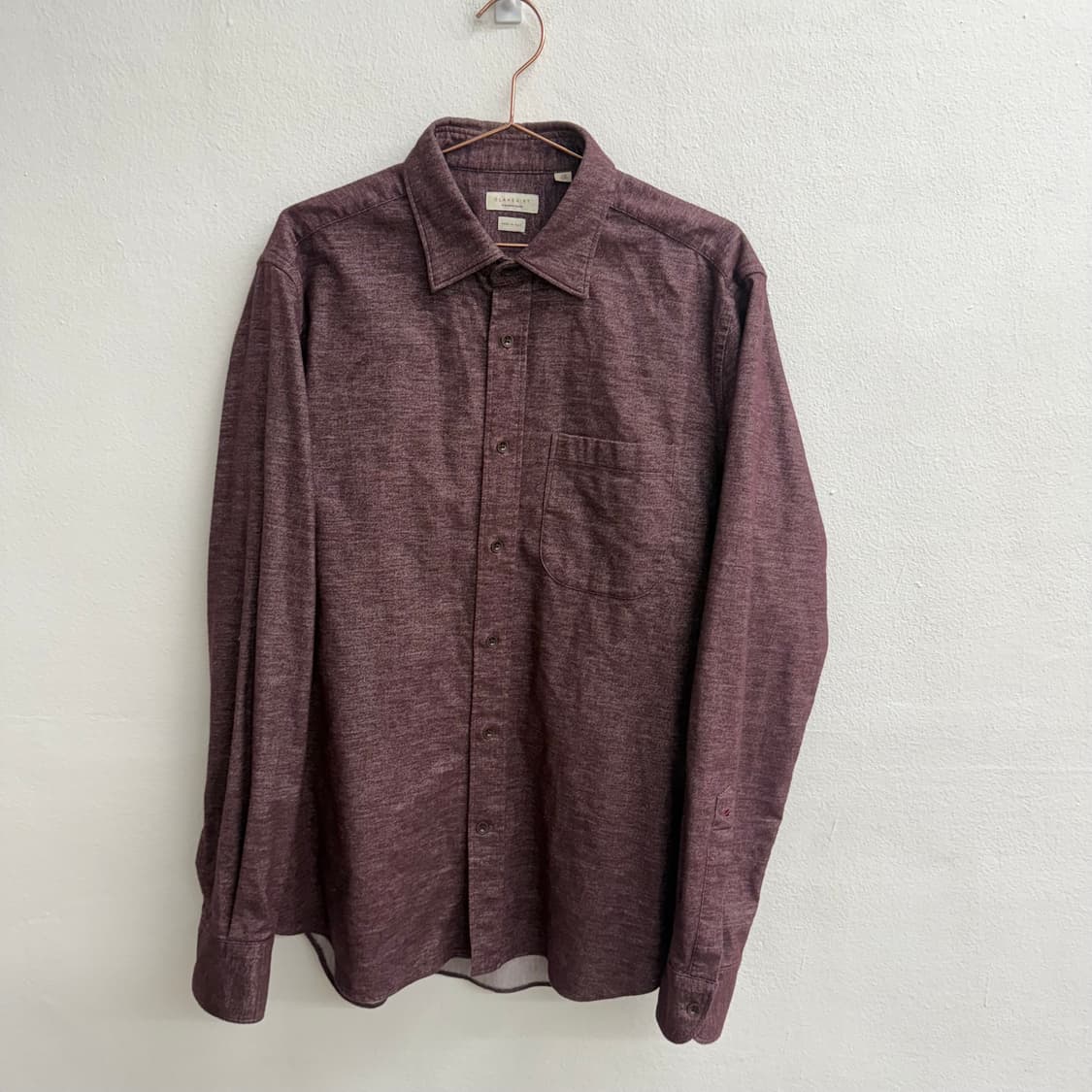 슬로웨어 made 이탈리아 코튼 글랜셔츠 (42) 상품이미지1