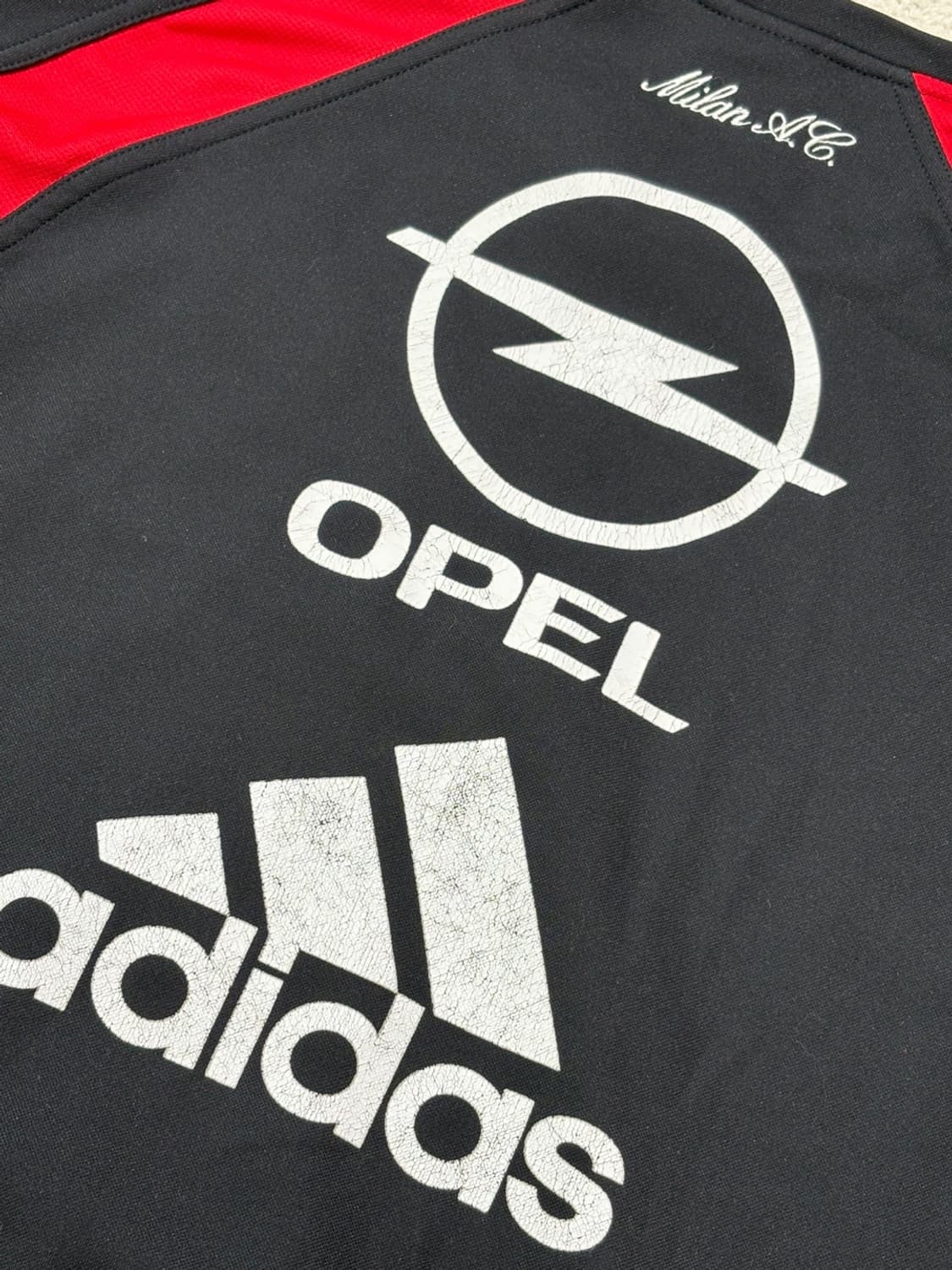 아디다스 ac 밀란 opel 오펠 축구 유니폼 스웨트 탑 져지 긴팔 상품이미지5