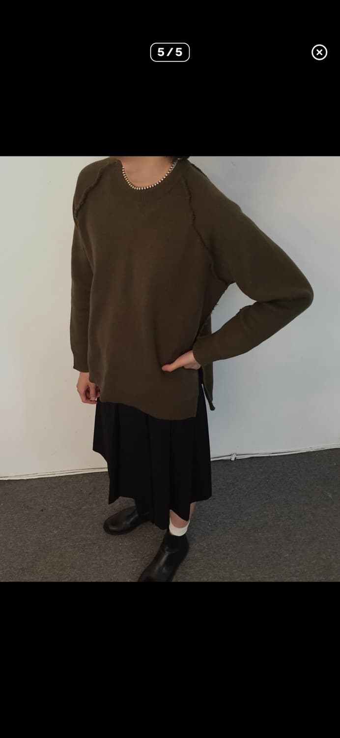 꼼데가르송 cdg 아웃사이드 심 풀 오버 스웨트셔츠 상품이미지4