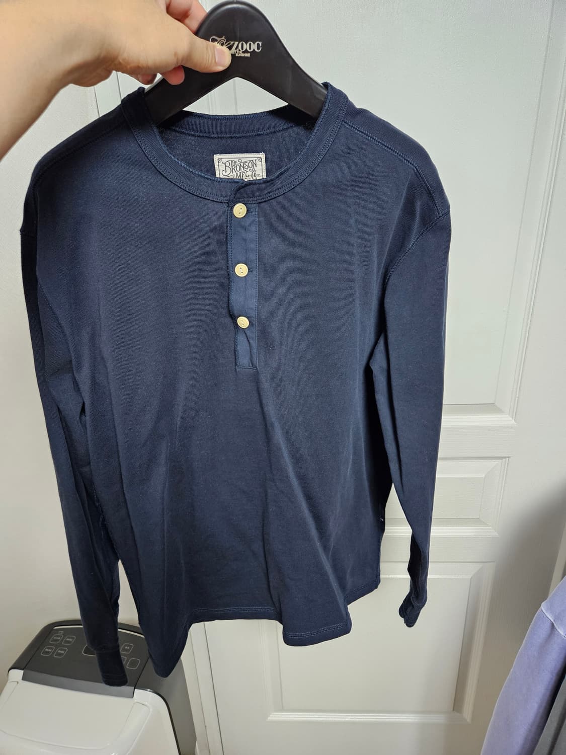 브론슨 헨리넥 XL 네이비, 그레이 판매합니다. 상품이미지4