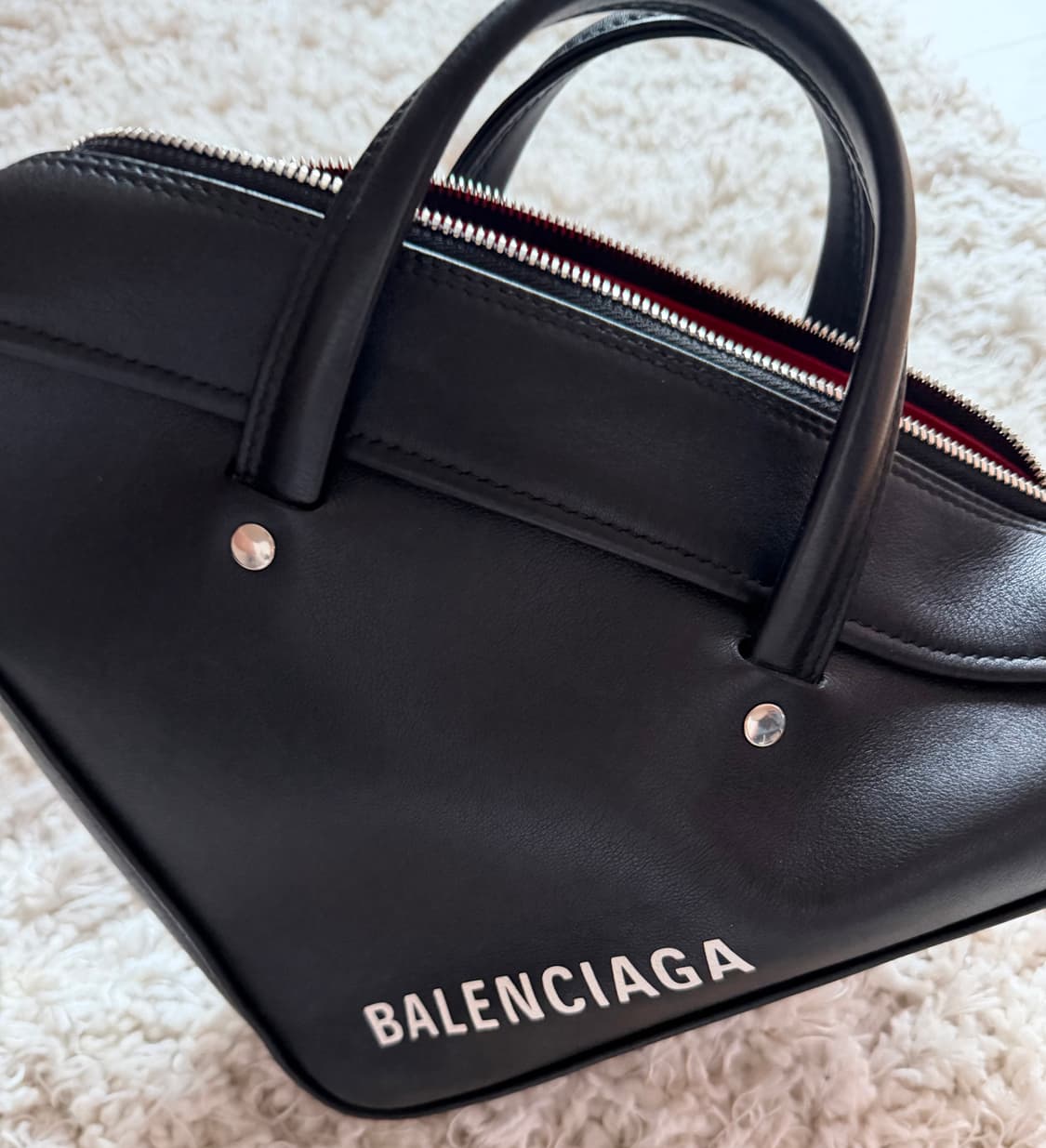 발렌시아가 로고 레더 미니 토드백 상품이미지1