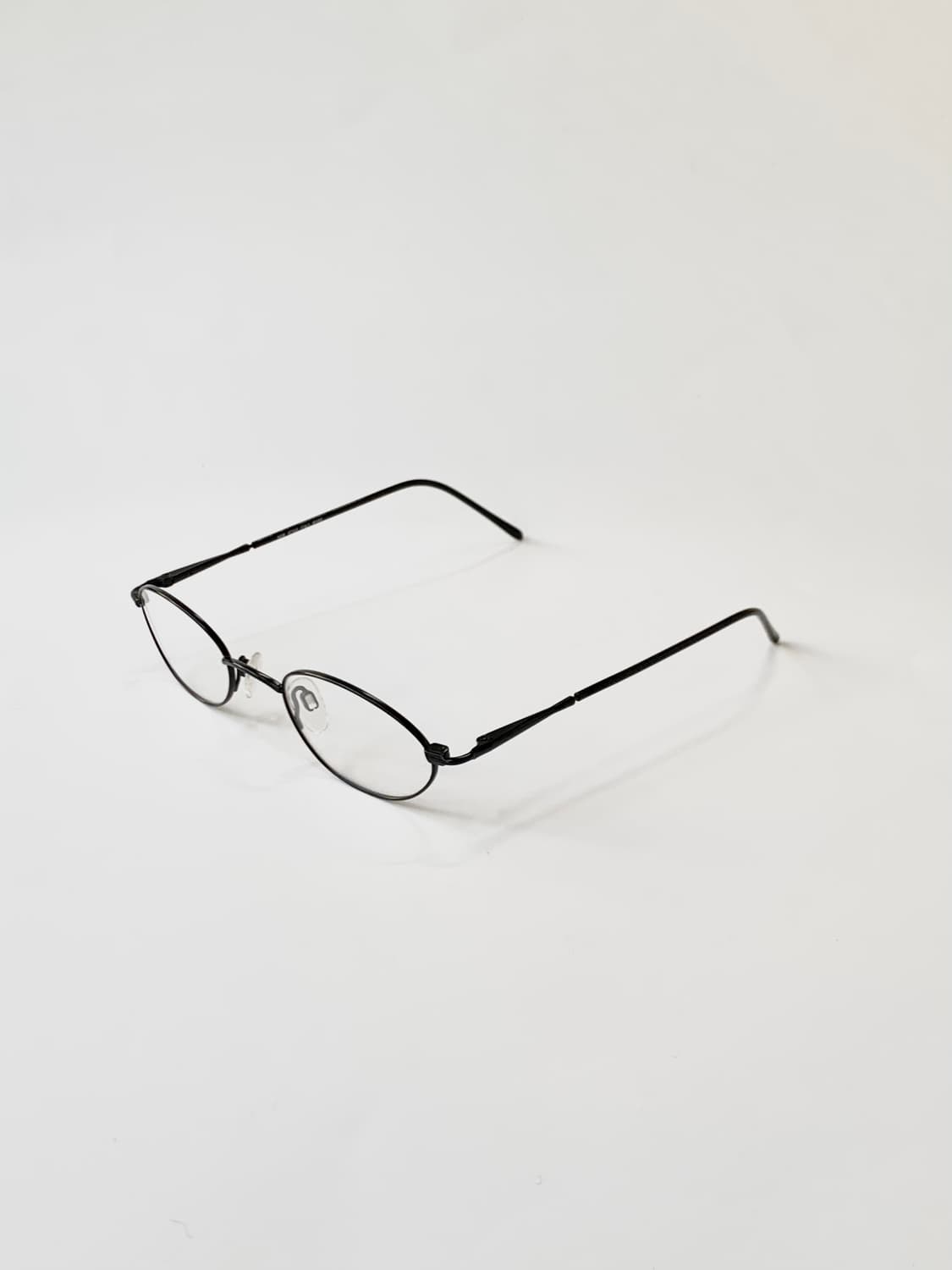 [픽키-657] (small) 블랙 오벌 메탈 안경 가벼운 슬림라인 스몰 상품이미지3