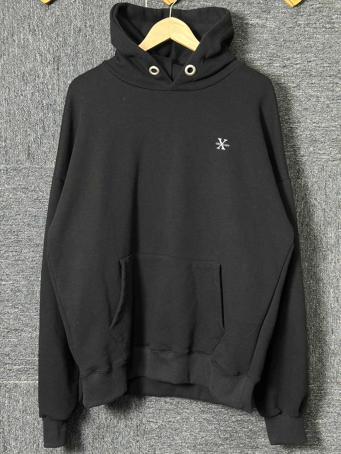 XORDINARY 블랙 후드티 태그 없음 상품이미지1