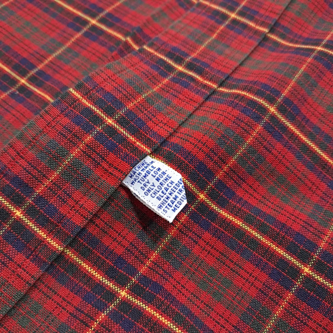 CL612 L 폴로 90s 말레이시아판 빅옥스포드 클래식 타탄체크 레드 상품이미지6