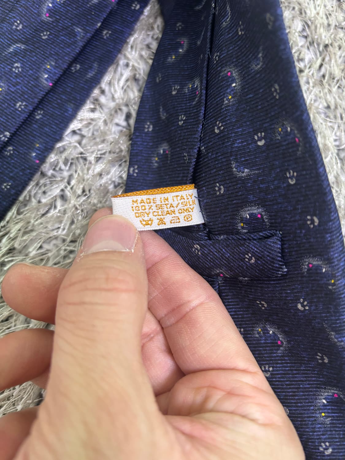 이태리제 BVLGARI 100프로 실크 넥타이 상품이미지7