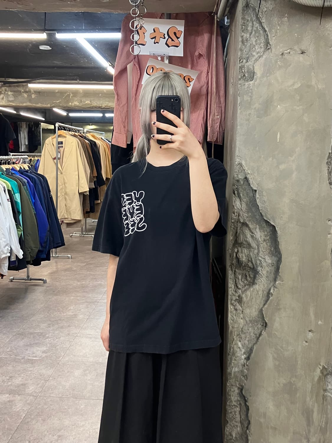 예스아이씨 반팔 티셔츠 블랙 L #csz3375 상품이미지2