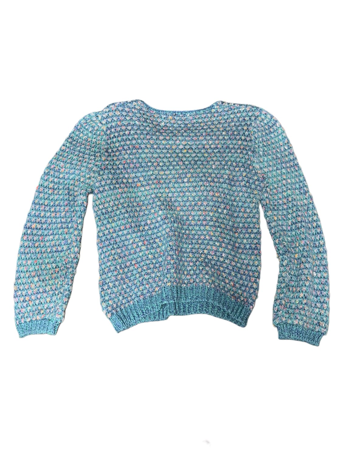 아쿠아블루 빈티지 짜임 니트 상품이미지2