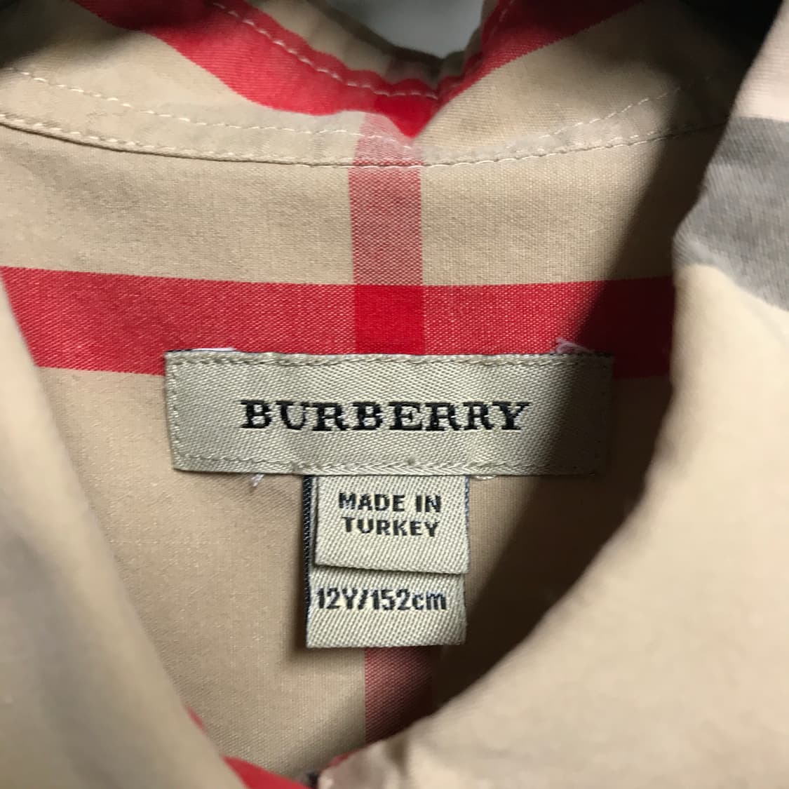 버버리 셔츠 12Y(W) 상품이미지5