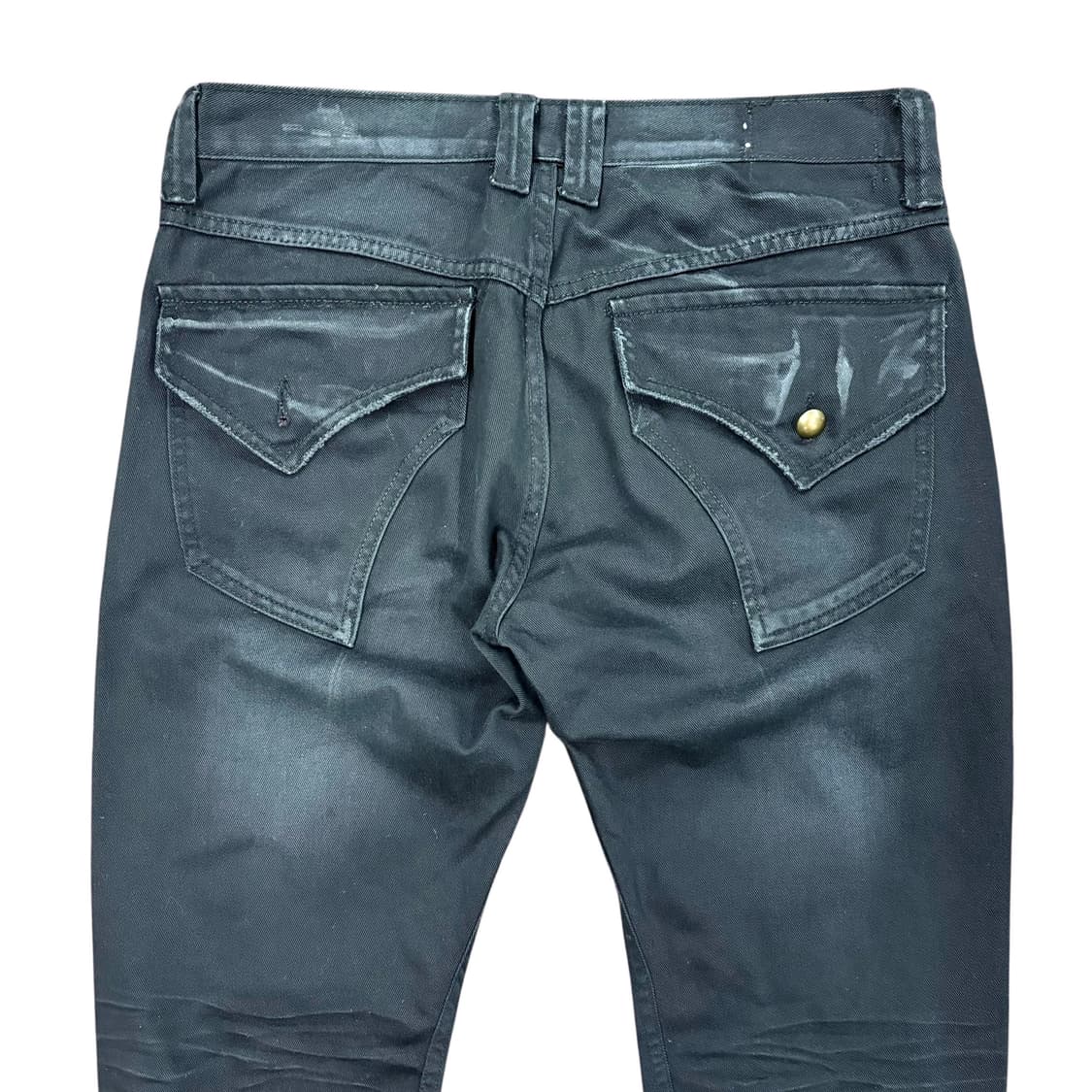 (33) 재패니즈 스타일 버튼 디테일 블랙 진 상품이미지5