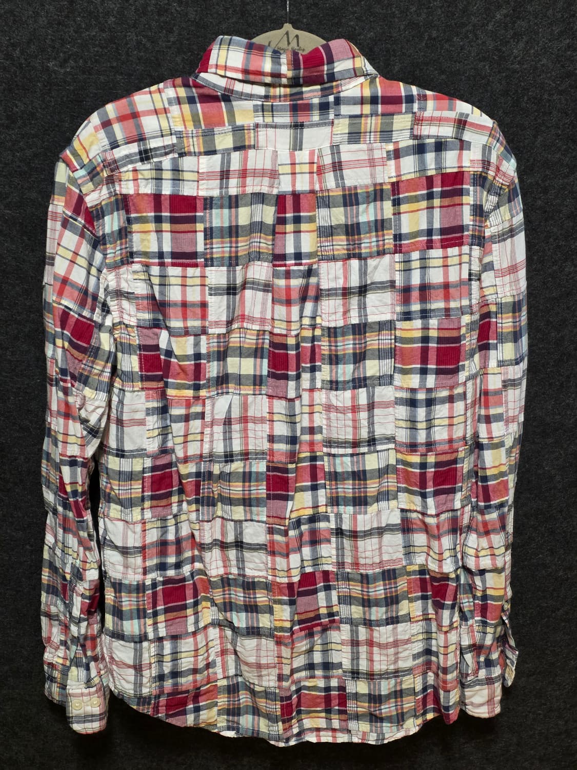 브룩스 브라더스 패치워크 마드라스 체크 셔츠 상품이미지2