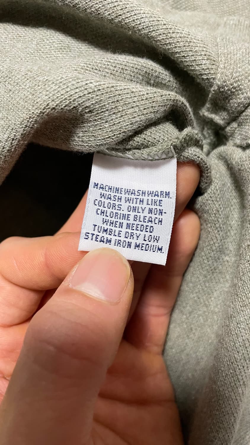 USA 00s 미국 빈티지 클래식 폴로 랄프로렌 올리브 긴팔 카라티 L 상품이미지9