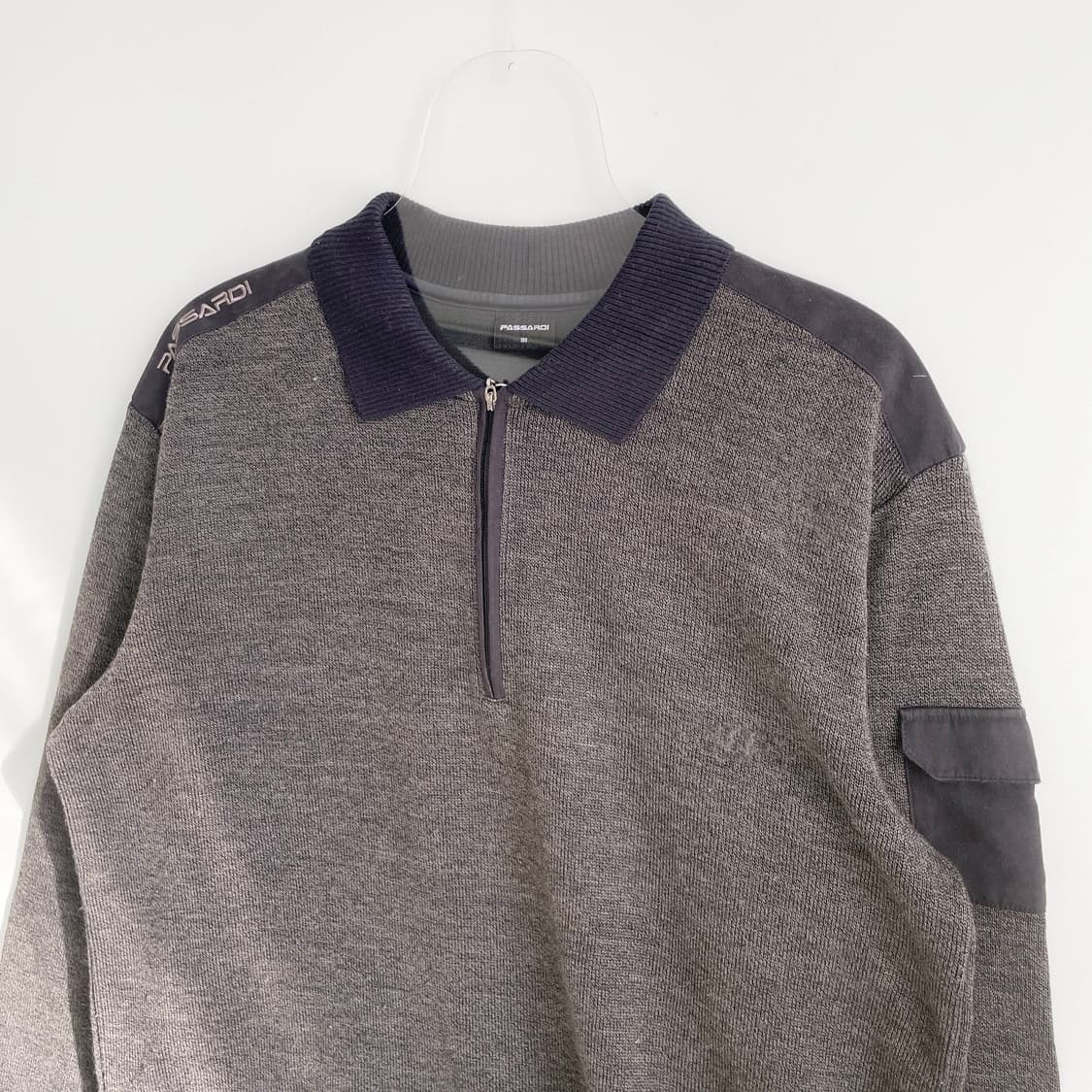 D2 파사디 파사르디 하프 집업 니트 셔츠 105사이즈 상품이미지2