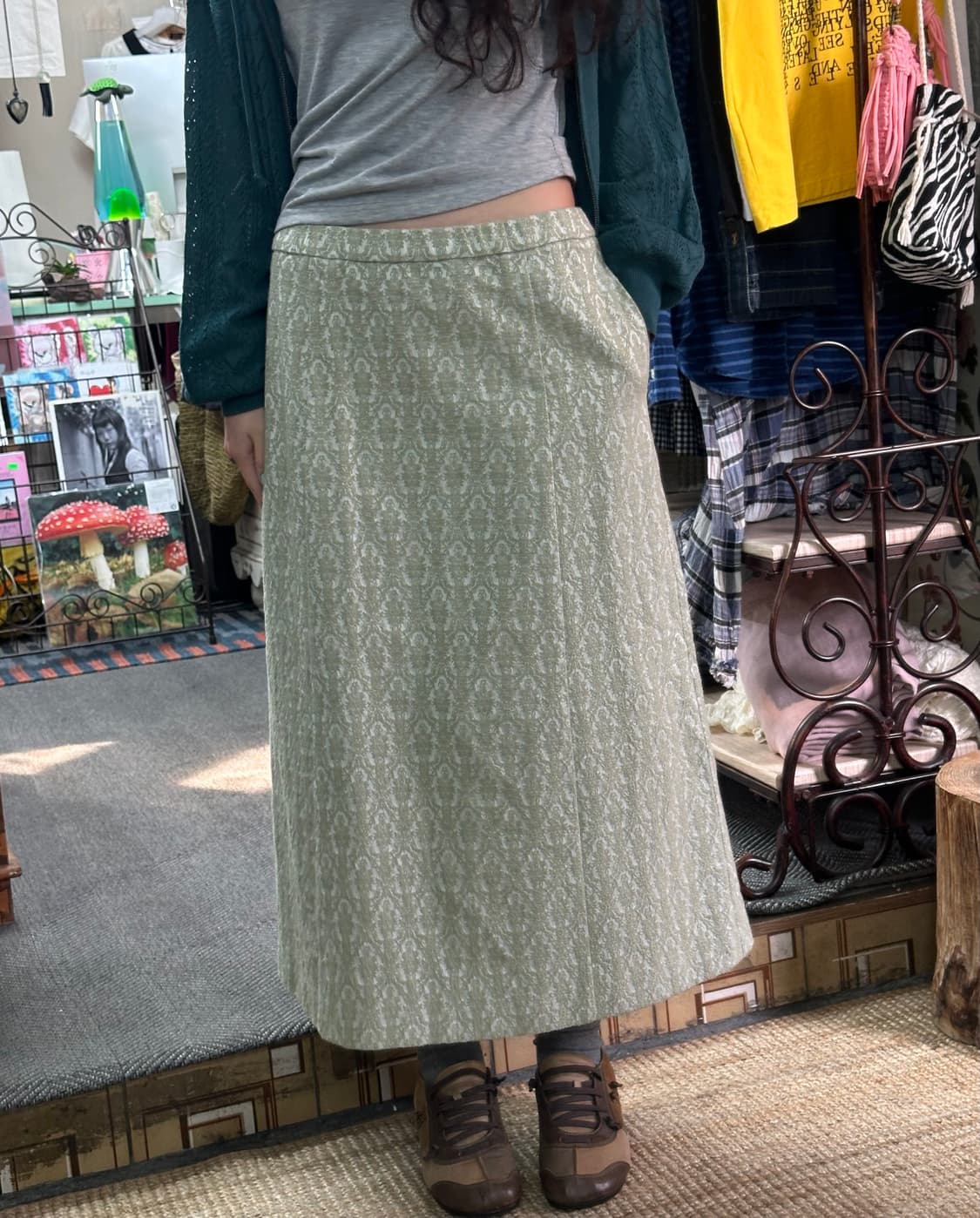 {dead stock} rosy life jacquard skirt 상품이미지1