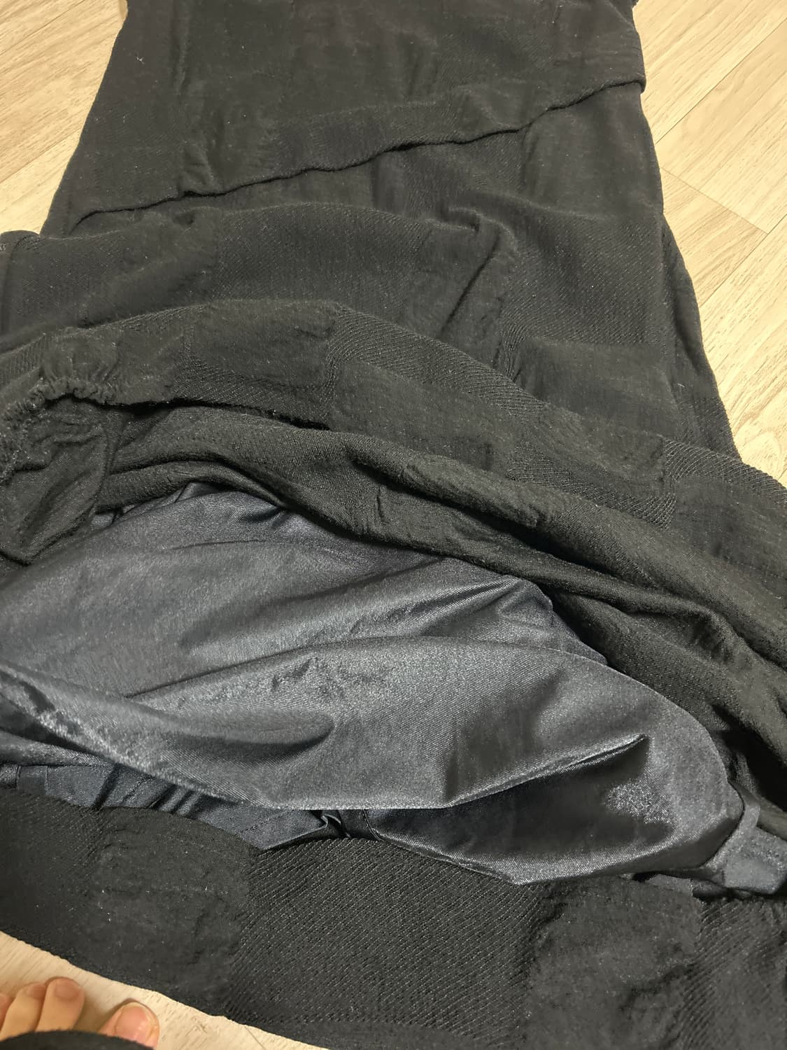 블랙 롱 원피스 니트  상품이미지5