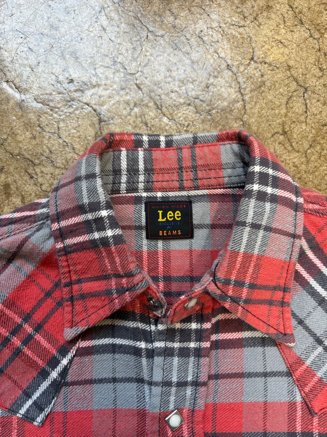 Beams x Lee 웨스턴 체크 셔츠 상품이미지3